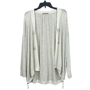 EUC Capote White Heathered Open Front Cardigan